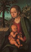 Lucas  Cranach The Madonna with the Bunch of Grapes France oil painting artist
